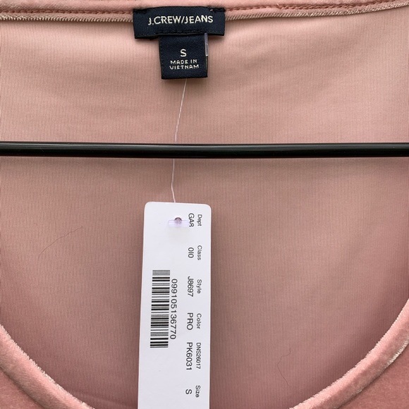 J.Crew Scoopneck Stretch Velvet Bodysuit NWT - Picture 8 of 8